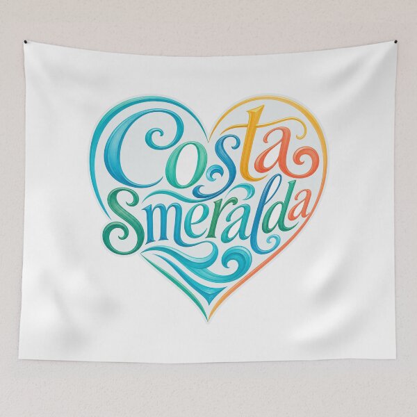 Item preview, Costa Smeralda Heart Lettering designed and sold by Beyond Destinations.