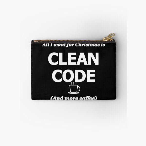 Item preview, Funny Clean Code Christmas Developer Gift designed and sold by BirhanuDesigns.