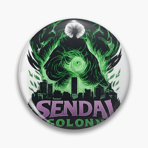 Item preview, Sendai Colony Inspired Graphic Design for Fans of Futuristic Sci-Fi Worlds designed and sold by RedMarbleStudio.