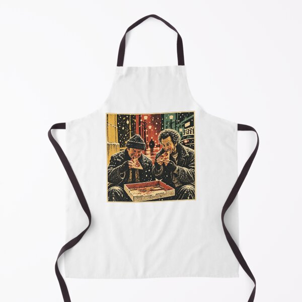 Item preview, Wet Bandits Harry And Marv Eating Pizza Vintage Graphic designed and sold by CozyCubs-Art.