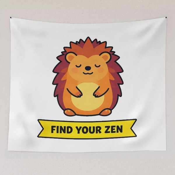 Item preview, Yoga Hedgehog Meditation Zen Cute Animal designed and sold by Arc2020.
