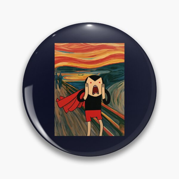 Item preview, Screaming Vampire Parody Art Expressionist Scream Cartoon designed and sold by peterdesigns.