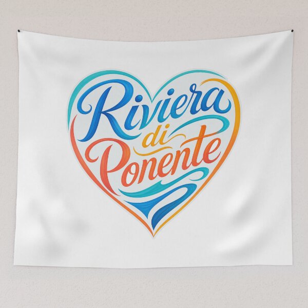Item preview, Riviera di Ponente Heart Lettering designed and sold by Beyond Destinations.