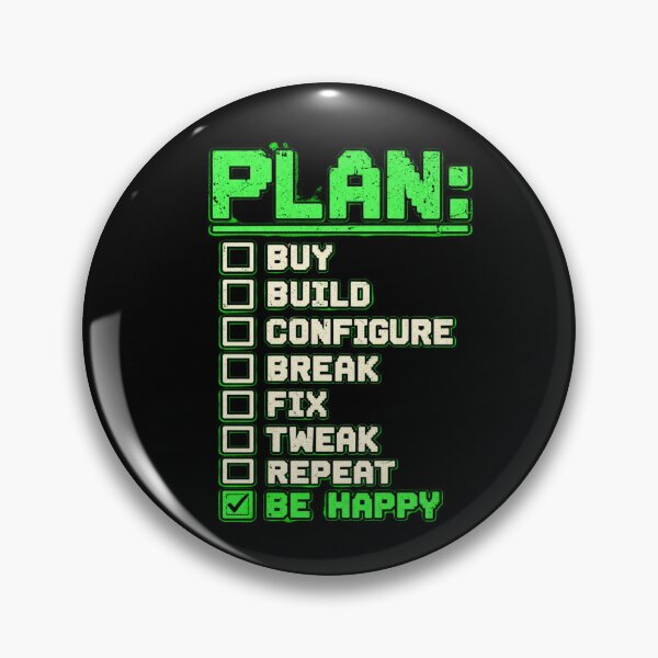 Item preview, DIY Cyberdeck Builder Checklist – Buy Build Break Fix Repeat | Funny Computer Geek Design designed and sold by amndro.