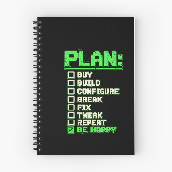 Item preview, DIY Cyberdeck Builder Checklist – Buy Build Break Fix Repeat | Funny Computer Geek Design designed and sold by amndro.