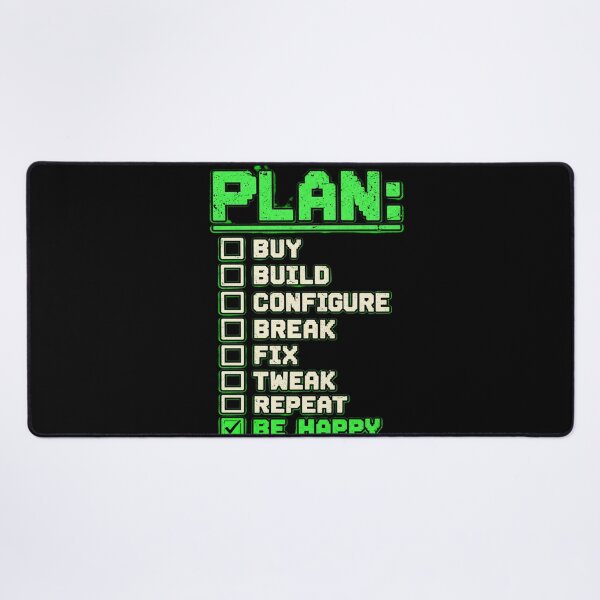 Item preview, DIY Cyberdeck Builder Checklist – Buy Build Break Fix Repeat | Funny Computer Geek Design designed and sold by amndro.