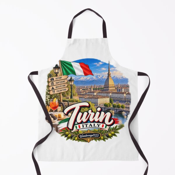 Item preview, Turin, Italy – Mole Antonelliana Alpine Panorama & Vintage Design designed and sold by Wandervogel123.