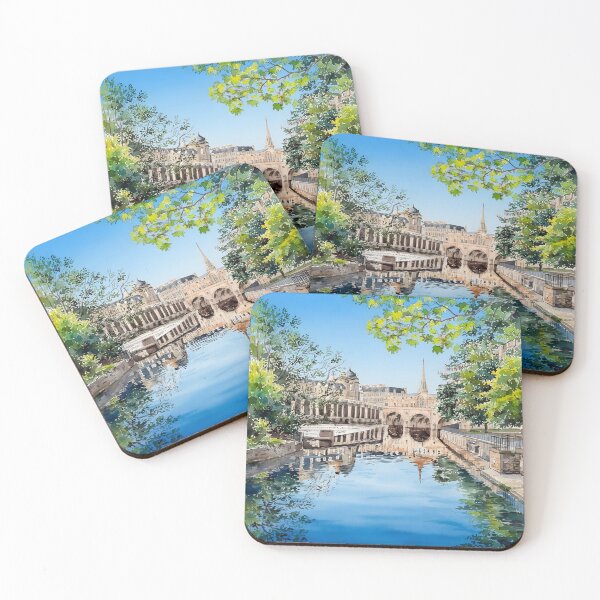 Item preview, Bath England Travel Poster – British Cottage Vintage Landscape designed and sold by POSTERIOCREW.