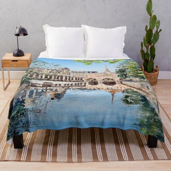 Item preview, Bath England Travel Poster – British Cottage Vintage Landscape designed and sold by POSTERIOCREW.