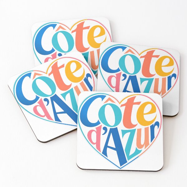 Item preview, Côte d’Azur Heart Lettering designed and sold by Beyond Destinations.