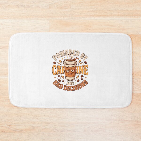 Item preview, Powered by caffeine and bad decisions designed and sold by DigitalDreamStudio.