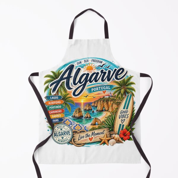 Item preview, Algarve Portugal – Dreamlike beaches, cliffs & surf vintage design designed and sold by Wandervogel123.