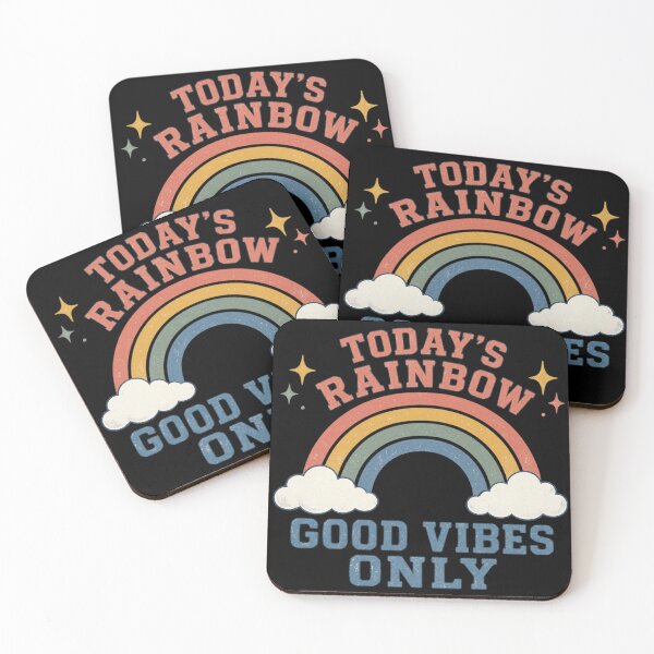 Item preview, Today's Rainbow Good Vibes Only Retro Vintage Weather designed and sold by CF_VintageDesign.