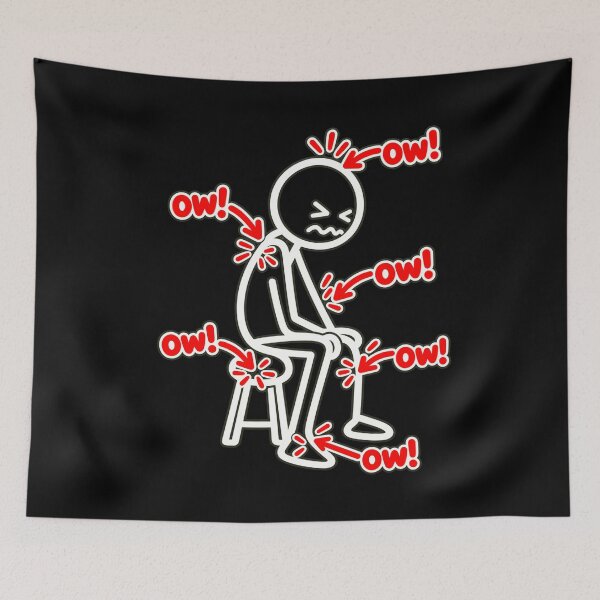 Item preview, Ow Ow Ow Body Pain Chronic Illness Warrior designed and sold by FolkGraphics.