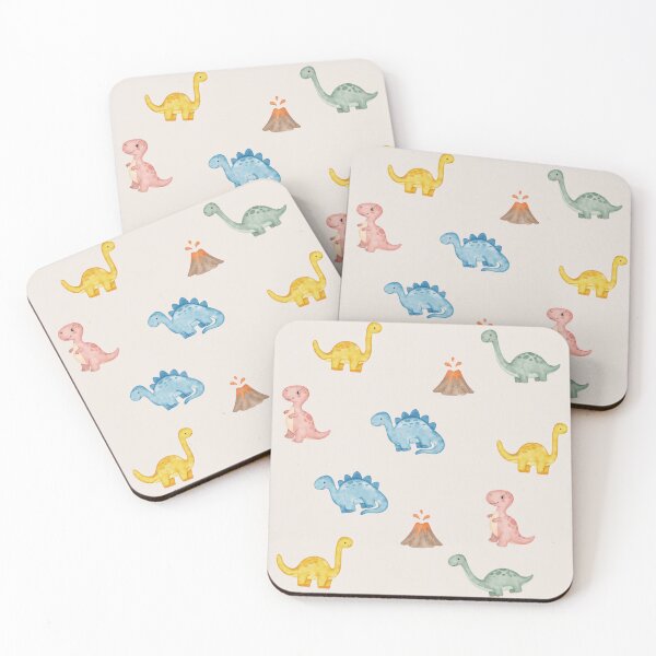 Item preview, Dinosaur Volcano T-Rex Cute Pastel Pattern designed and sold by Luv4tete.