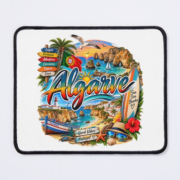 Item preview, Algarve Portugal – Dream beaches, cliffs & surf vintage design designed and sold by Wandervogel123.