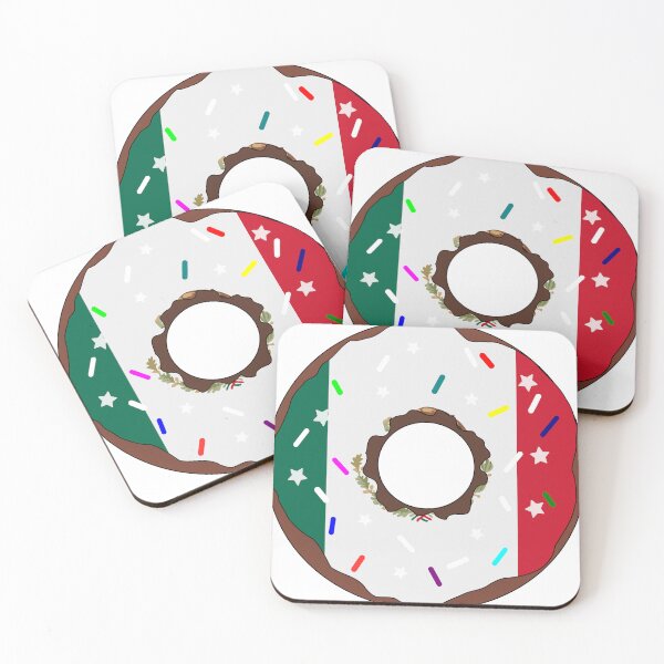 Item preview, Mexico Flag Donut – Colorful Sprinkles Country Pride designed and sold by TheIconSmith.
