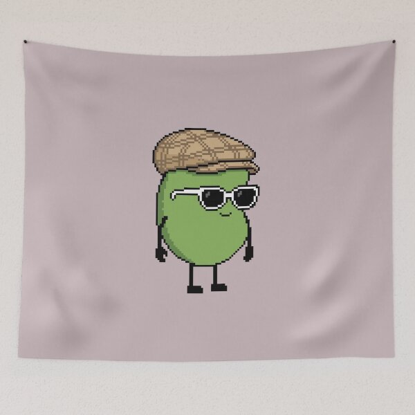 Item preview, Bean green Pixel with a Hunting (BG) designed and sold by White Rim Mates.