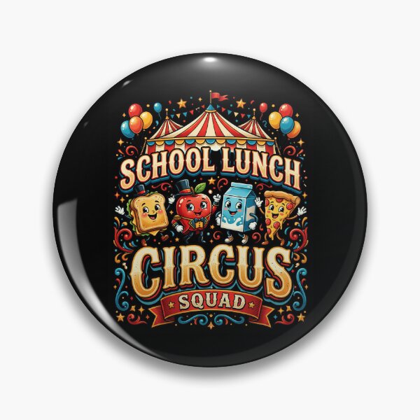Item preview, School Lunch Circus Squad : Funny Food Clipart Kids Lunch Design Back To School Classroom Cafeteria Food Characters designed and sold by NewaveBoutique.
