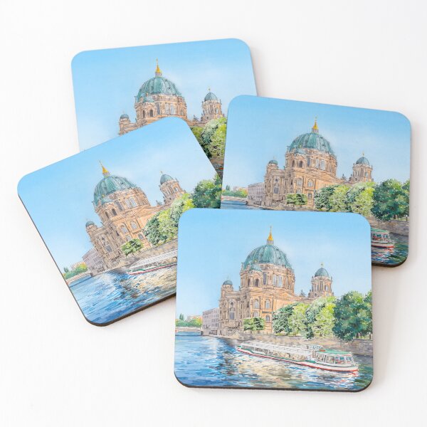 Item preview, Berlin Cathedral Watercolor – Berliner Dom Germany Cityscape designed and sold by POSTERIOCREW.