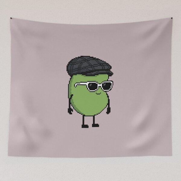 Item preview, Bean green Pixel with a Hunting (BK) designed and sold by White Rim Mates.