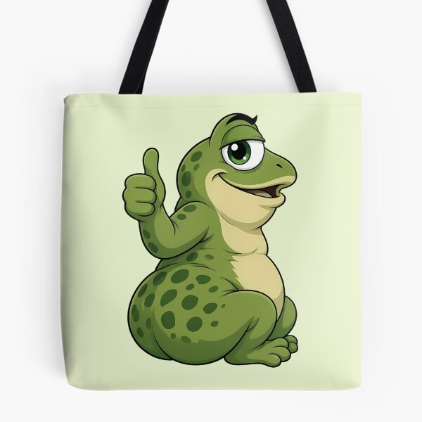 Item preview, Fat frog with raised thumb designed and sold by design-rebell.