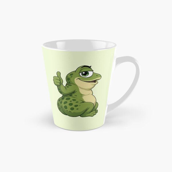 Item preview, Fat frog with raised thumb designed and sold by design-rebell.