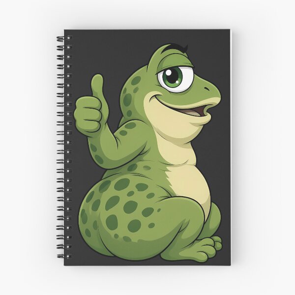 Item preview, Fat frog with raised thumb designed and sold by design-rebell.