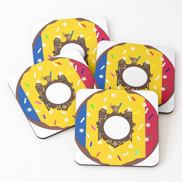 Item preview, Moldova Flag Donut – Colorful Sprinkles Country Pride designed and sold by TheIconSmith.