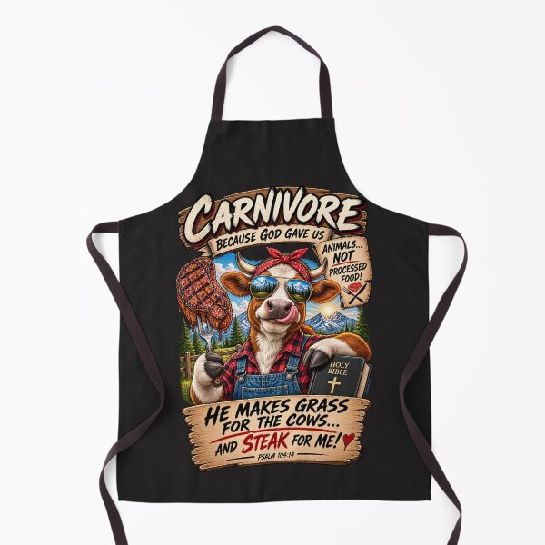Item preview, CARNIVORE-BECAUSE GOD GAVE US ANIMALS NOT PROCESSED FOOD designed and sold by CarnivoreGifts.