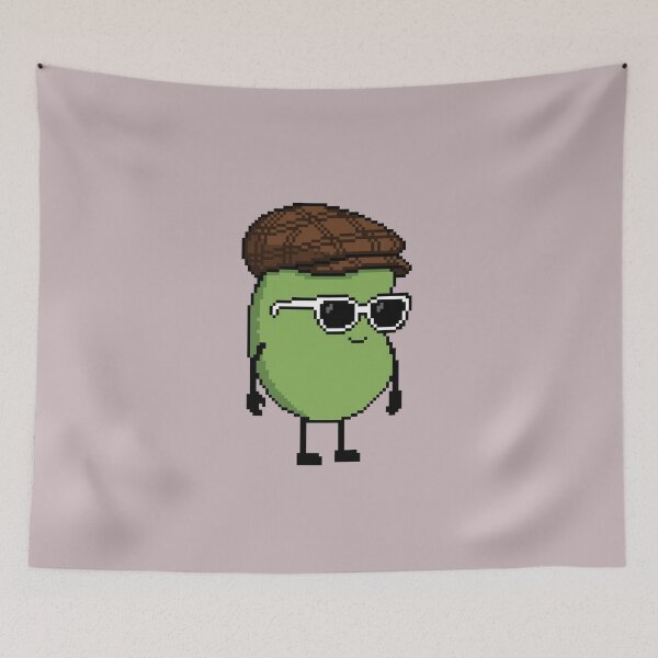 Item preview, Bean green Pixel with a Hunting (BR) designed and sold by White Rim Mates.