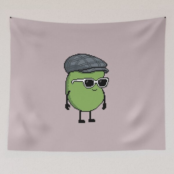 Item preview, Bean green Pixel with a Hunting (GY) designed and sold by White Rim Mates.