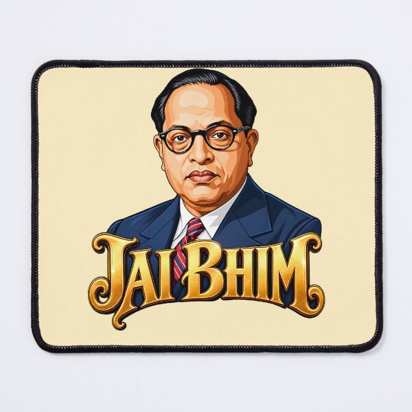 Item preview, Jai Bhim – Dr. B. R. Ambedkar Golden Typography Art designed and sold by lexxclothing.