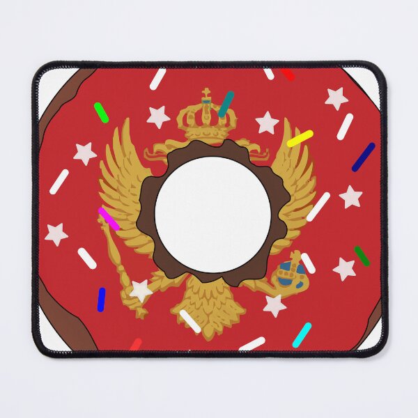 Item preview, Montenegro Flag Donut – Colorful Sprinkles Country Pride designed and sold by TheIconSmith.