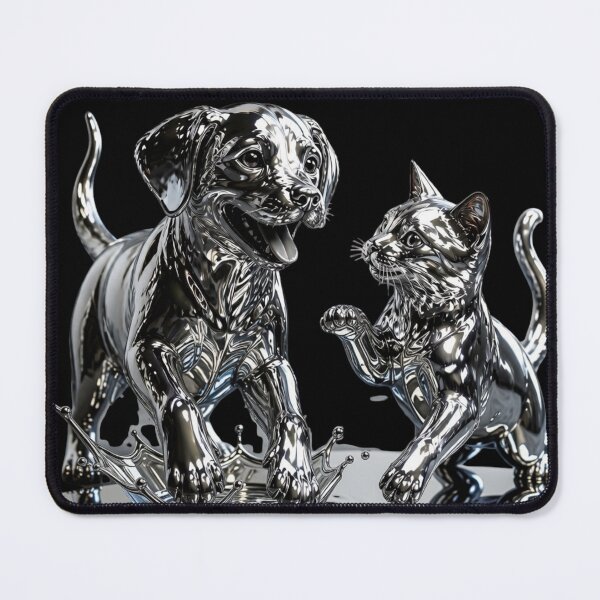 Item preview, Liquid Chrome Splash Dog Cat LazyDayzCo designed and sold by LazyDayzCo.