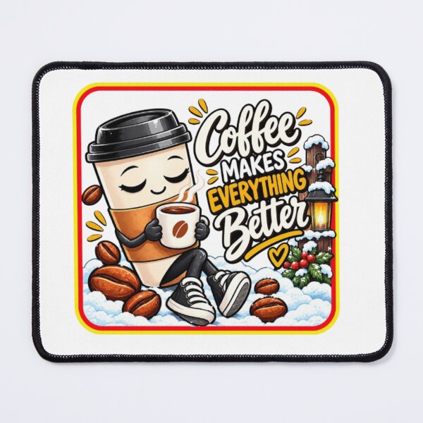 Item preview, Coffee Makes Everything Better – Cute Coffee Cup Character Lover Gift designed and sold by HSE1.