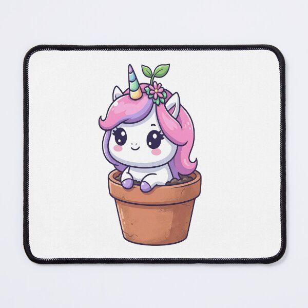 Item preview, Cute Unicorn Sitting In Flowerpot designed and sold by Ella_Sketch.