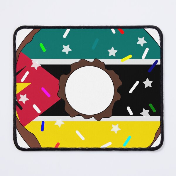 Item preview, Mozambique Flag Donut – Colorful Sprinkles Country Pride designed and sold by TheIconSmith.