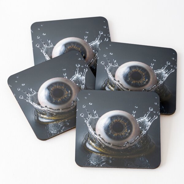 Item preview, Eye On You - Surreal Iris Water Splash Art designed and sold by canvahub.