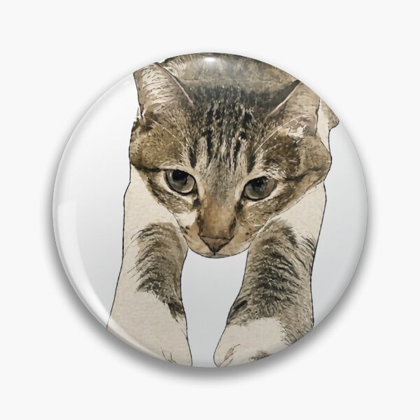 Item preview, Cute Big Stretch Japanese Cat Watercolor Sticker designed and sold by IchinoseAkihiro.