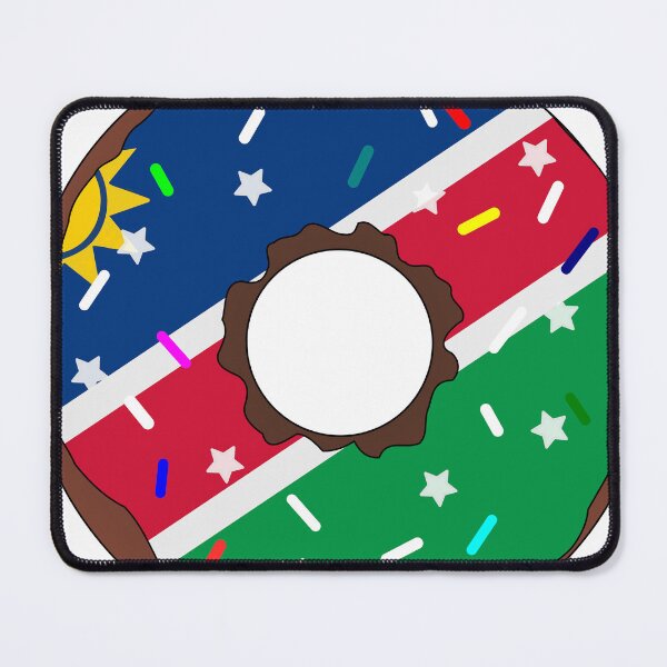 Item preview, Namibia Flag Donut – Colorful Sprinkles Country Pride designed and sold by TheIconSmith.