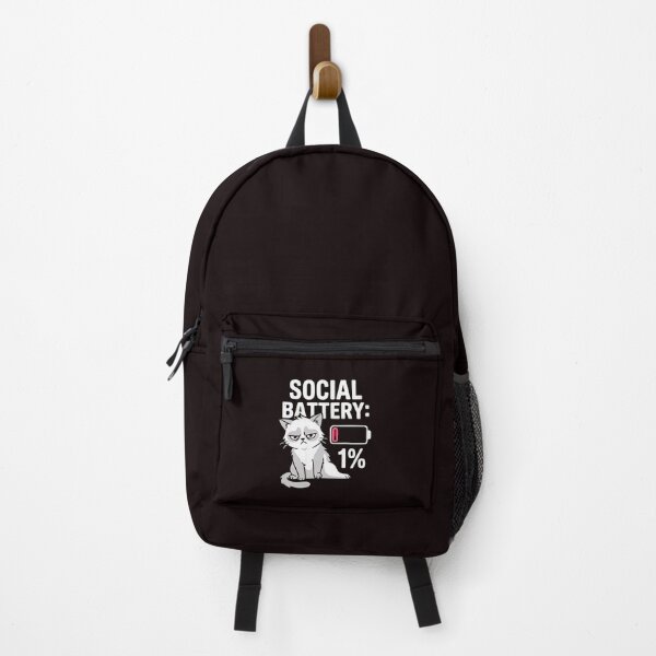 Item preview, Social battery 1% designed and sold by DigitalDreamStudio.