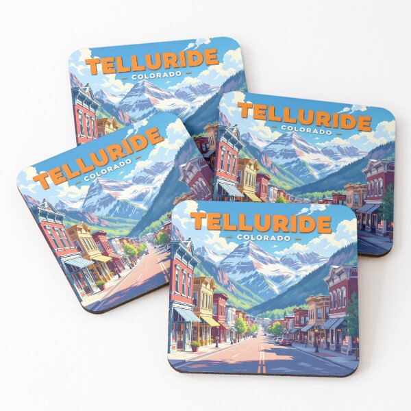 Item preview, Telluride Colorado – Vintage Mountain Town Travel Poster designed and sold by LSVart.