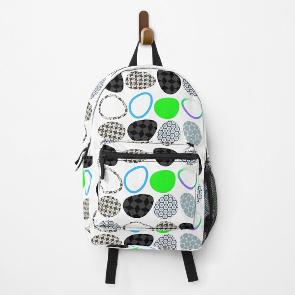 Item preview, Abstract Geometric Pebbles Neon Accent Pattern designed and sold by NB-Artmagic.