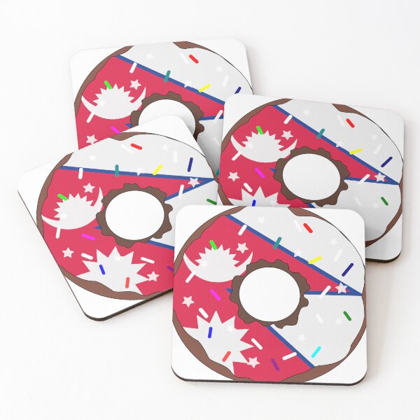 Item preview, Nepal Flag Donut – Colorful Sprinkles Country Pride designed and sold by TheIconSmith.