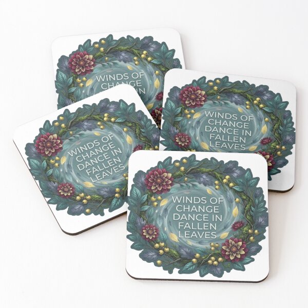 Item preview, Autumn Floral Wreath Quote designed and sold by OlesiaCraft.