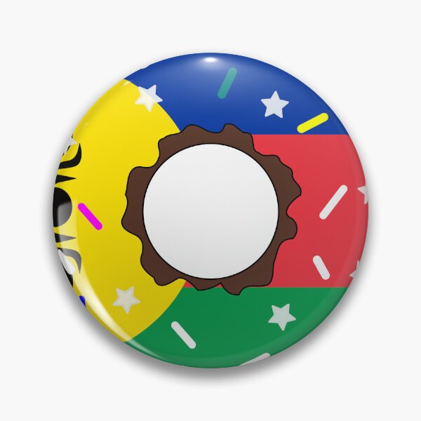Item preview, New Caledonia Flag Donut – Colorful Sprinkles Country Pride designed and sold by TheIconSmith.