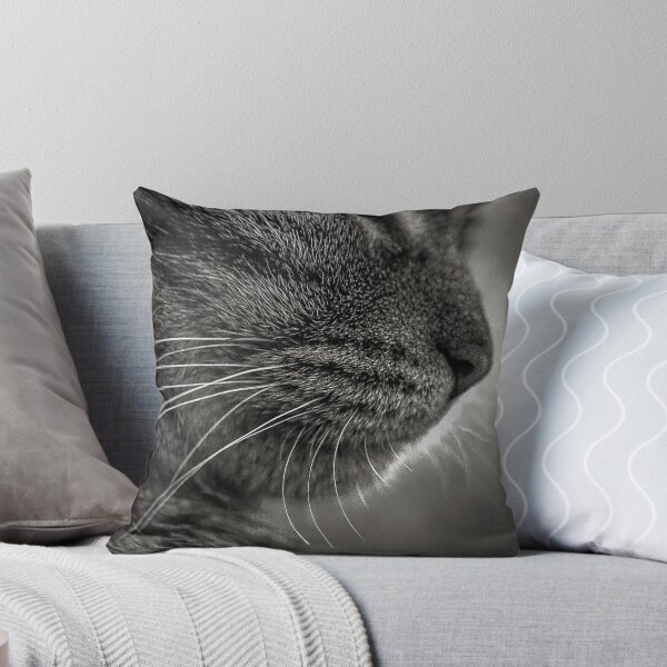 Item preview, Cat Macro Black and White – Bright Whiskers & Details designed and sold by Tammigrafie.