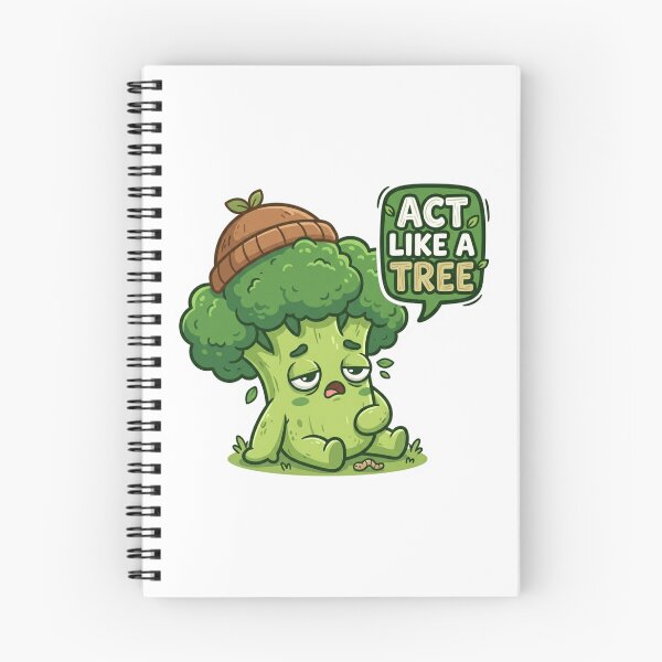 Item preview, Act Like A Tree Cute Sleepy Broccoli Funny Pun Kawaii Art designed and sold by Namphet.