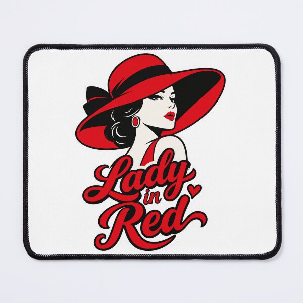 Item preview, Lady in Red Vintage Fashion Woman designed and sold by lorand-designs.